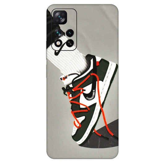Xiaomi Redmi Phone Skins (All Models) - New Grey Sneaker - 3D Embossed Finish (L-261) Mi 11i 5G