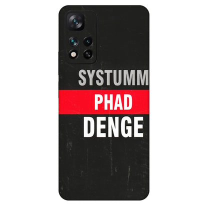 Xiaomi Redmi Phone Skins (All Models) - Systumm Phad Denge - 3D Embossed Finish (L-278) Mi 11i 5G