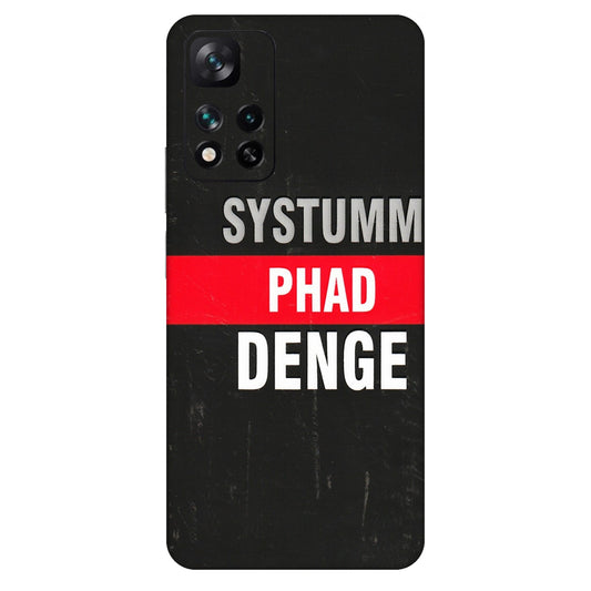 Xiaomi Redmi Phone Skins (All Models) - Systumm Phad Denge - 3D Embossed Finish (L-278) Mi 11i 5G