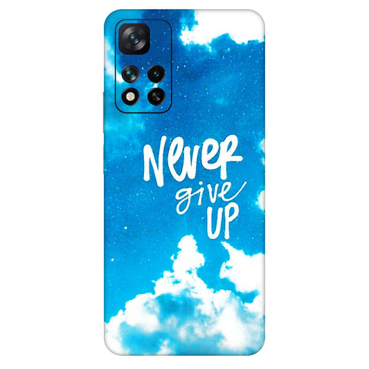 Xiaomi Redmi Phone Skins (All Models) - Never Give Up - 3D Embossed Finish (L-279) Mi 11i 5G
