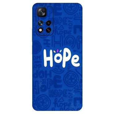 Xiaomi Redmi Phone Skins (All Models) - Hope Doodles Blue - 3D Embossed Finish (L-43) Mi 11i 5G