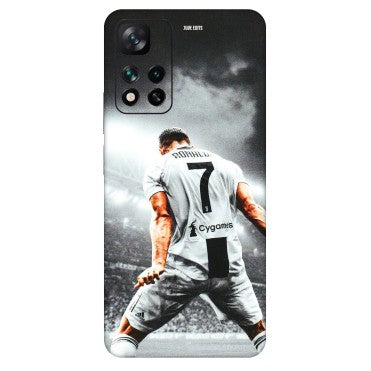 Xiaomi Redmi Phone Skins (All Models) - Ronaldo CR7 Crazy - 3D Embossed Finish (L-44) Mi 11i 5G