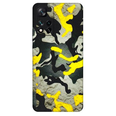 Xiaomi Redmi Phone Skins (All Models) - Yellow Camouflage - 3D Embossed Finish (L-61) Mi 11i 5G
