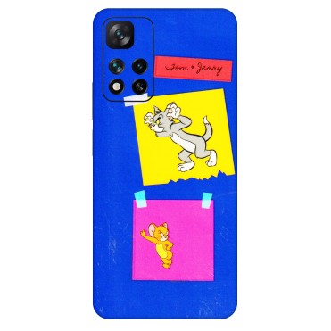 Xiaomi Redmi Phone Skins (All Models) - Tom N Jerry Sticky Notes - 3D Embossed Finish (L-88) Mi 11i 5G
