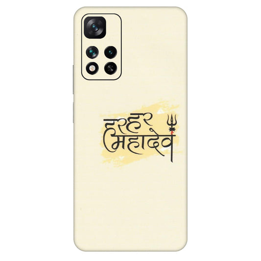 Xiaomi Redmi Phone Skins (All Models) - Har Har Mahadev - Matte Finish (M-10) Mi 11i 5G
