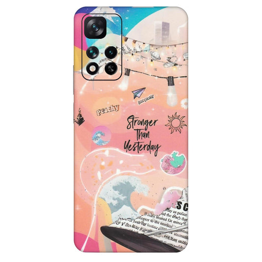 Xiaomi Redmi Phone Skins (All Models) - Stronger Then Yesterday - Matte Finish (M-128) Mi 11i 5G