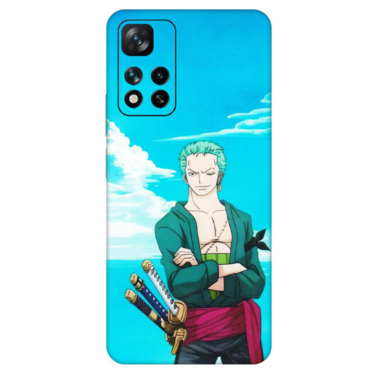 Xiaomi Redmi Phone Skins (All Models) - Cool Swordman Zoro Anime - Matte Finish (M-143) Mi 11i 5G