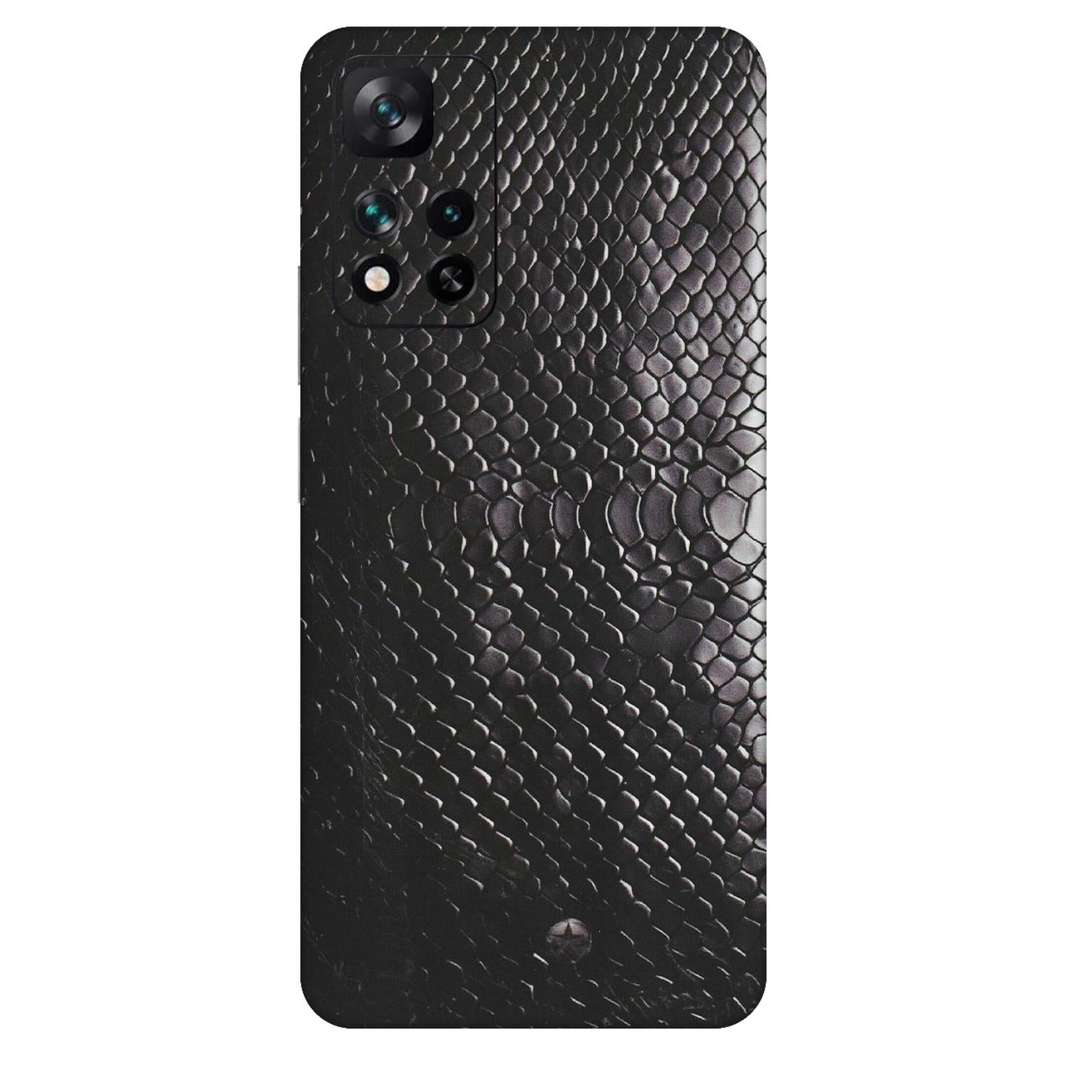 Xiaomi Redmi Phone Skins (All Models) - Black Snack Leather - Matte Finish (M-147) Mi 11i 5G