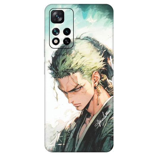 Xiaomi Redmi Phone Skins (All Models) - Pirate Hunter One Piece Anime - Matte Finish (M-157) Mi 11i 5G