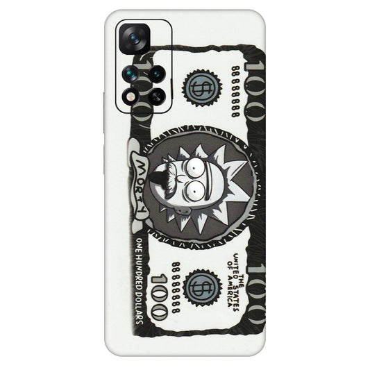 Xiaomi Redmi Phone Skins (All Models) - Rick And Morty Hundred Dollar Anime - Matte Finish (M-161) Mi 11i 5G