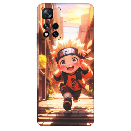 Xiaomi Redmi Phone Skins (All Models) - Naruto Cute Toon Running - Matte Finish (M-04) Mi 11i 5G