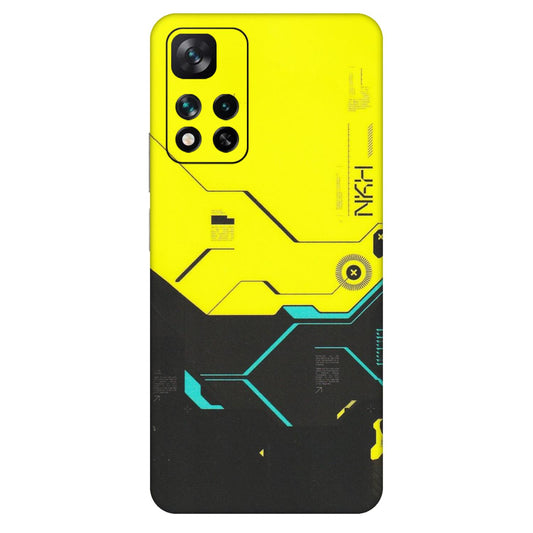 Xiaomi Redmi Phone Skins (All Models) - Black Yellow Technica - Matte Finish (M-53) Mi 11i 5G