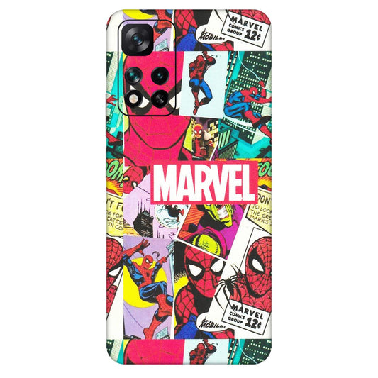 Xiaomi Redmi Phone Skins (All Models) - Marvel Comic Spiderman Grafitti - Matte Finish (M-72) Mi 11i 5G