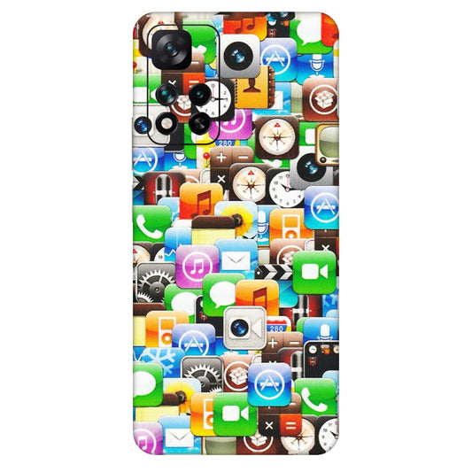 Xiaomi Redmi Phone Skins (All Models) - All Apple Icons - Matte Finish (M-93) Mi 11i 5G