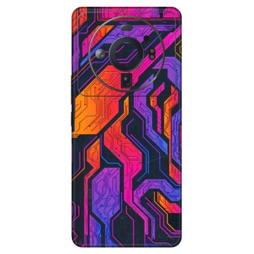 Xiaomi Redmi Phone Skins (All Models) - Tech Circuits Futuristic - 3D Embossed Finish (L-07) Mi 12S Ultra 5G