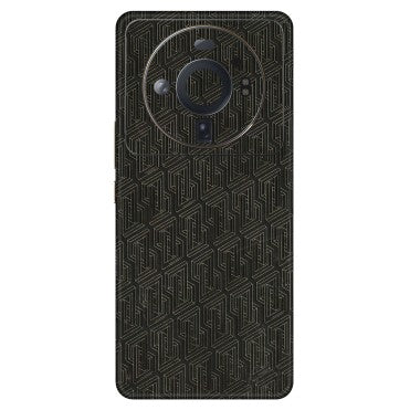 Xiaomi Redmi Phone Skins (All Models) - Black Abstract Pattern - 3D Embossed Finish (L-117) Mi 12S Ultra 5G