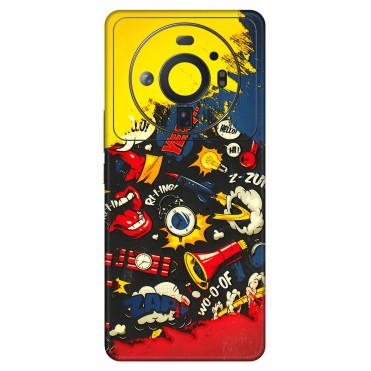 Xiaomi Redmi Phone Skins (All Models) - Pacific Doodle Art - 3D Embossed Finish (L-120) Mi 12S Ultra 5G