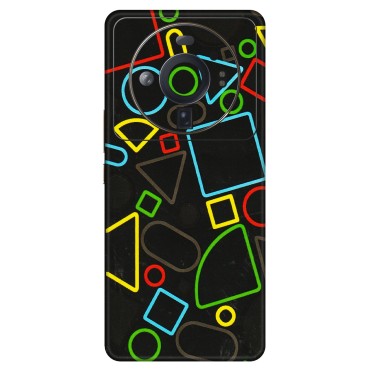 Xiaomi Redmi Phone Skins (All Models) - Black Shapes - 3D Embossed Finish (L-131) Mi 12S Ultra 5G