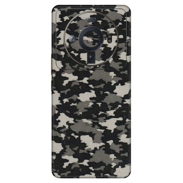 Xiaomi Redmi Phone Skins (All Models) - Black/Grey Camoflaunge - 3D Embossed Finish (L-142) Mi 12S Ultra 5G