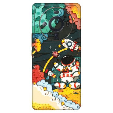Xiaomi Redmi Phone Skins (All Models) - Astronauts & Spaceship - 3D Embossed Finish (L-145) Mi 12S Ultra 5G