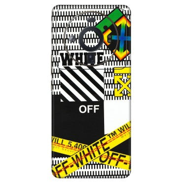 Xiaomi Redmi Phone Skins (All Models) - White Off Abstract - 3D Embossed Finish (L-172) Mi 12S Ultra 5G