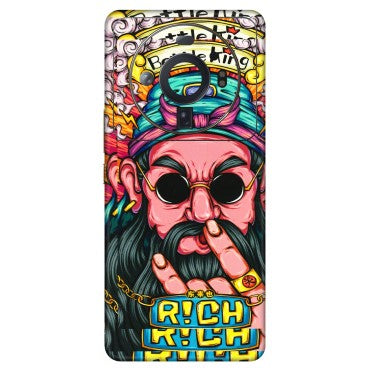 Xiaomi Redmi Phone Skins (All Models) - Battle King Dude Face - 3D Embossed Finish (L-178) Mi 12S Ultra 5G