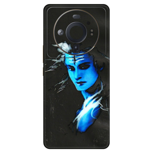 Xiaomi Redmi Phone Skins (All Models) - Har Har Mahadev Blue/Black - 3D Embossed Finish (L-185) Mi 12S Ultra 5G