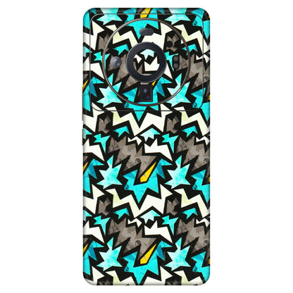 Xiaomi Redmi Phone Skins (All Models) - Funky Zig Zag - 3D Embossed Finish (L-223) Mi 12S Ultra 5G