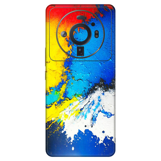 Xiaomi Redmi Phone Skins (All Models) - Acrylic Paint Spill - 3D Embossed Finish (L-229) Mi 12S Ultra 5G