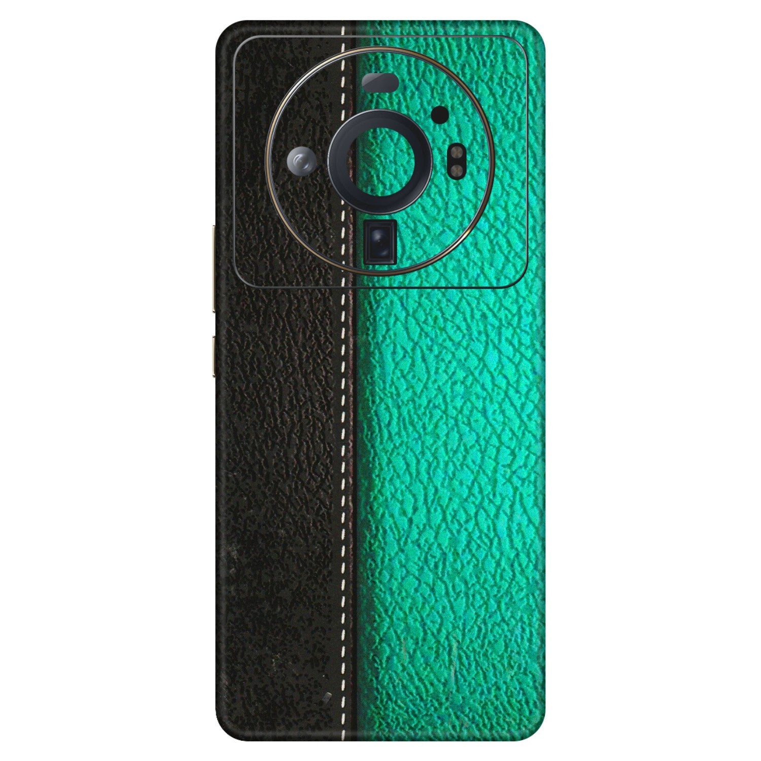 Xiaomi Redmi Phone Skins (All Models) - Black Green Dual  Leather Stich - 3D Embossed Finish (L-233) Mi 12S Ultra 5G