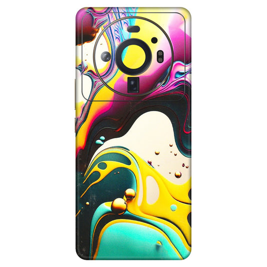 Xiaomi Redmi Phone Skins (All Models) - Multicolor Abstract pattern - 3D Embossed Finish (L-254) Mi 12S Ultra 5G