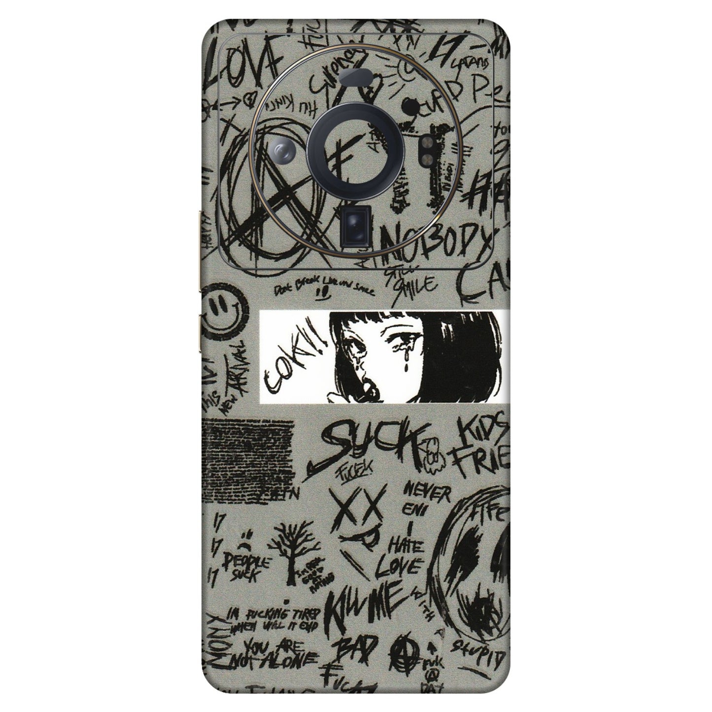 Xiaomi Redmi Phone Skins (All Models) - Never Have Love Anime - 3D Embossed Finish (L-260) Mi 12S Ultra 5G