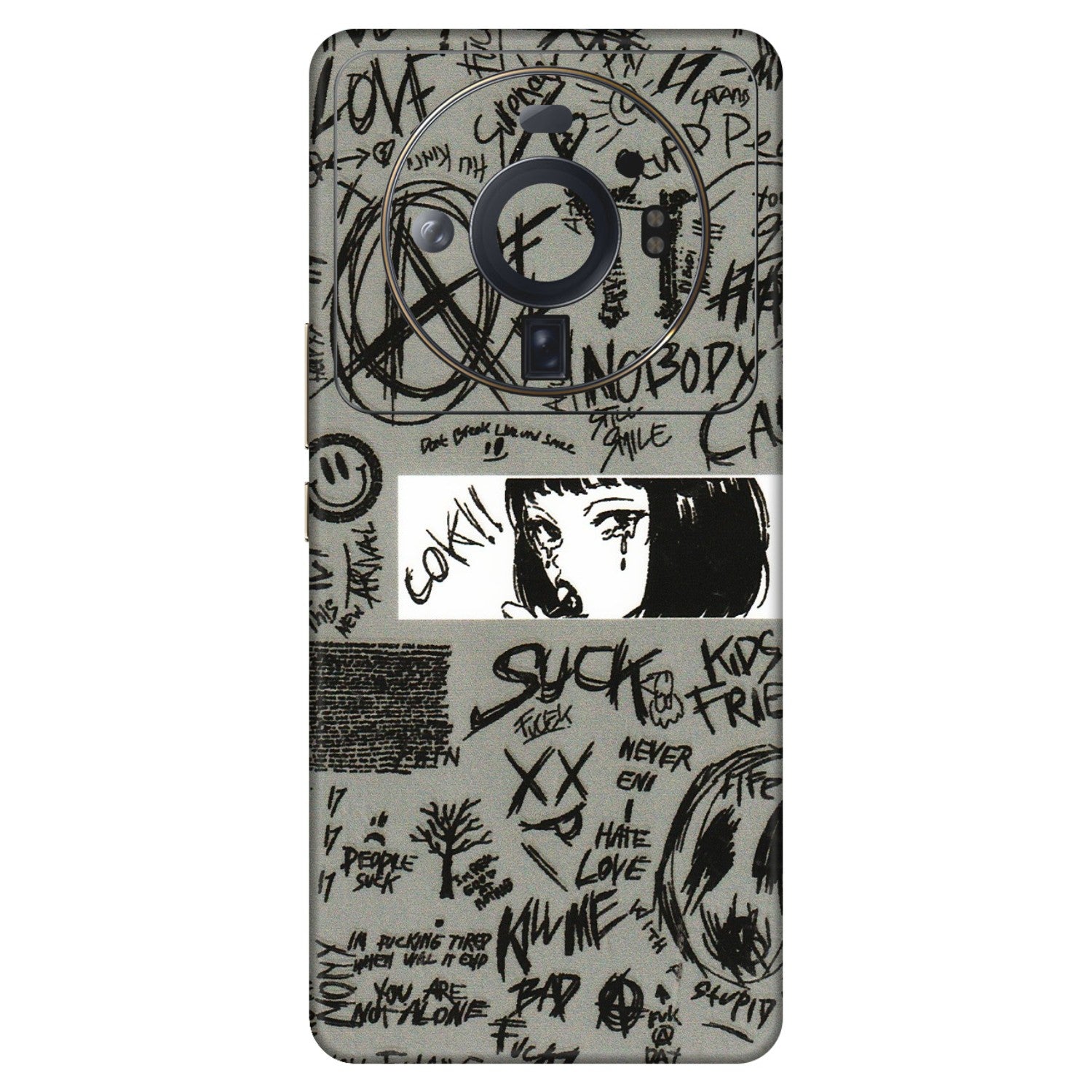 Xiaomi Redmi Phone Skins (All Models) - Never Have Love Anime - 3D Embossed Finish (L-260) Mi 12S Ultra 5G