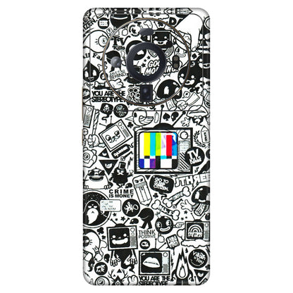 Xiaomi Redmi Phone Skins (All Models) - Doodles Positive Art - 3D Embossed Finish (L-263) Mi 12S Ultra 5G