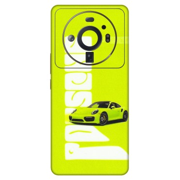 Xiaomi Redmi Phone Skins (All Models) - Lime Green Porche - 3D Embossed Finish (L-30) Mi 12S Ultra 5G