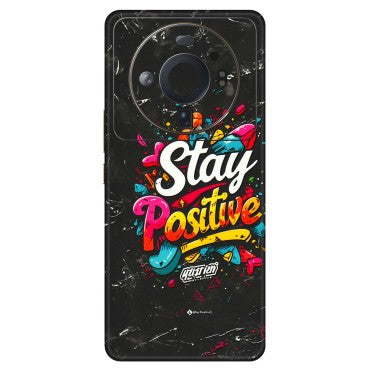Xiaomi Redmi Phone Skins (All Models) - Stay Positive Black - 3D Embossed Finish (L-31) Mi 12S Ultra 5G