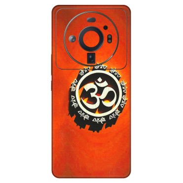 Xiaomi Redmi Phone Skins (All Models) - Aum Shiv Orange - 3D Embossed Finish (L-32) Mi 12S Ultra 5G