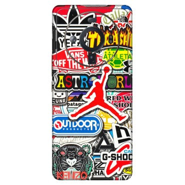 Xiaomi Redmi Phone Skins (All Models) - Multi Brands Sticker Graffiti - 3D Embossed Finish (L-37) Mi 12S Ultra 5G