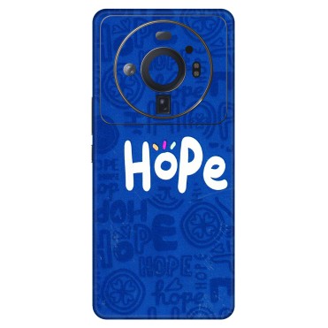 Xiaomi Redmi Phone Skins (All Models) - Hope Doodles Blue - 3D Embossed Finish (L-43) Mi 12S Ultra 5G