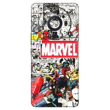 Xiaomi Redmi Phone Skins (All Models) - Marvel Colorful Comic - 3D Embossed Finish (L-64) Mi 12S Ultra 5G