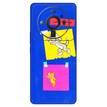 Xiaomi Redmi Phone Skins (All Models) - Tom N Jerry Sticky Notes - 3D Embossed Finish (L-88) Mi 12S Ultra 5G