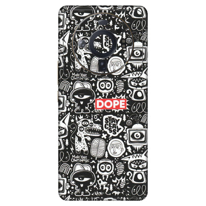 Xiaomi Redmi Phone Skins (All Models) - Dope Stay Classy Black Doodles - Matte Finish (M-126) Mi 12S Ultra 5G