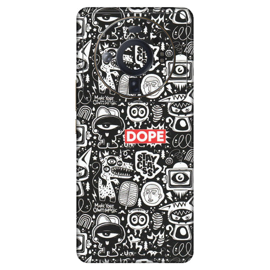Xiaomi Redmi Phone Skins (All Models) - Dope Stay Classy Black Doodles - Matte Finish (M-126) Mi 12S Ultra 5G