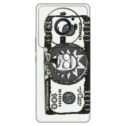 Xiaomi Redmi Phone Skins (All Models) - Rick And Morty Hundred Dollar Anime - Matte Finish (M-161) Mi 12S Ultra 5G