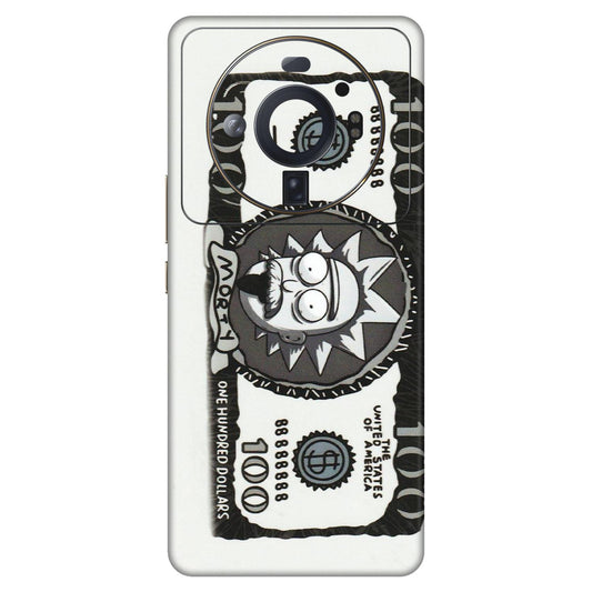 Xiaomi Redmi Phone Skins (All Models) - Rick And Morty Hundred Dollar Anime - Matte Finish (M-161) Mi 12S Ultra 5G