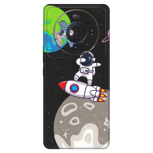 Xiaomi Redmi Phone Skins (All Models) - Astronaut Vibing Toon Running - Matte Finish (M-39) Mi 12S Ultra 5G