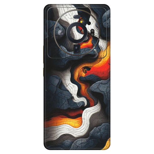 Xiaomi Redmi Phone Skins (All Models) - Abstract Volcanic Layers - Matte Finish (M-52) Mi 12S Ultra 5G