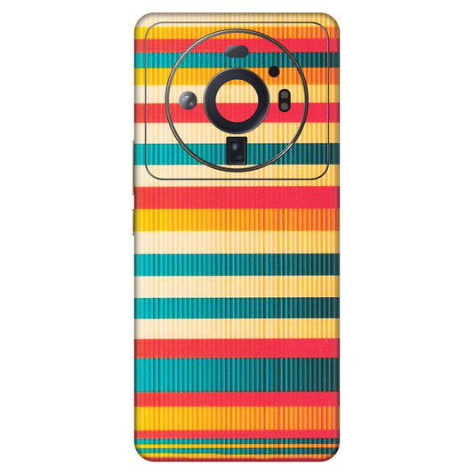 Xiaomi Redmi Phone Skins (All Models) - Colourful Stripes Soothing Effect - Matte Finish (M-86) Mi 12S Ultra 5G