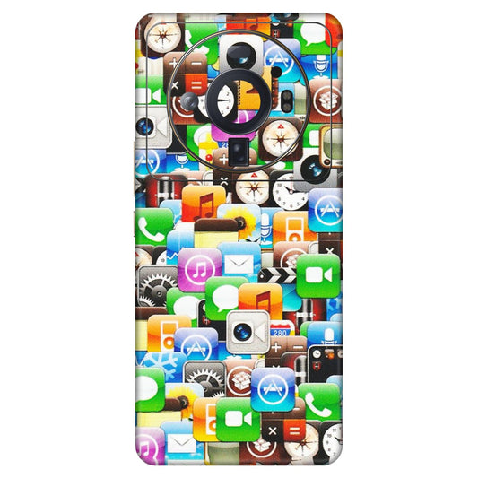 Xiaomi Redmi Phone Skins (All Models) - All Apple Icons - Matte Finish (M-93) Mi 12S Ultra 5G