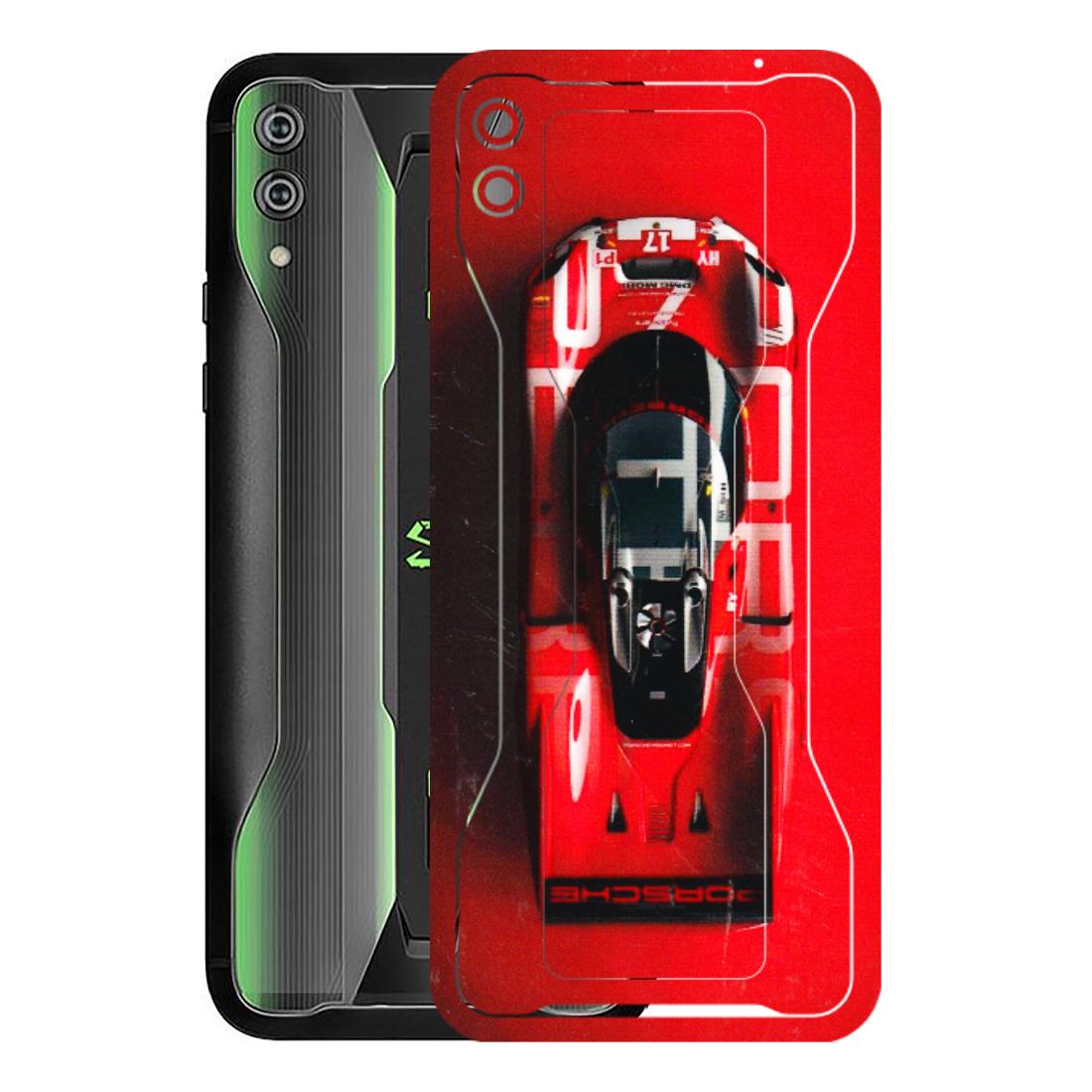 Xiaomi Redmi Phone Skins (All Models) - Red Porsche Car Logo - 3D Embossed Finish (L-315) Xiaomi Black Shark 2